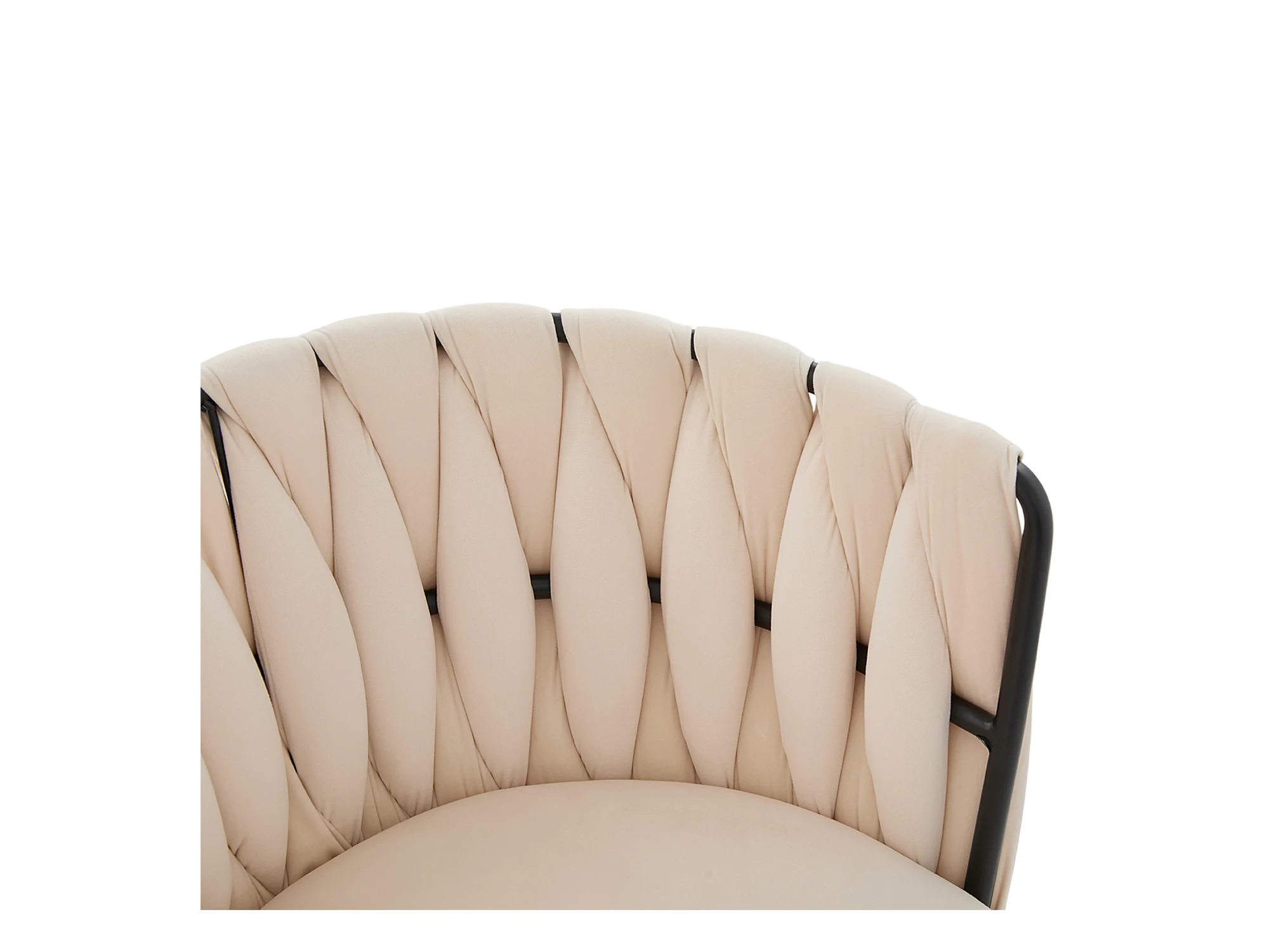 Kungsbacka Beige – 180° Swivel Dining Chair in Luxurious Velvet – Image 6