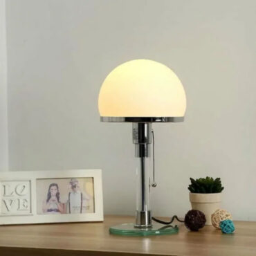Lampe à poser Borgå - Verre et métal, design scandinave