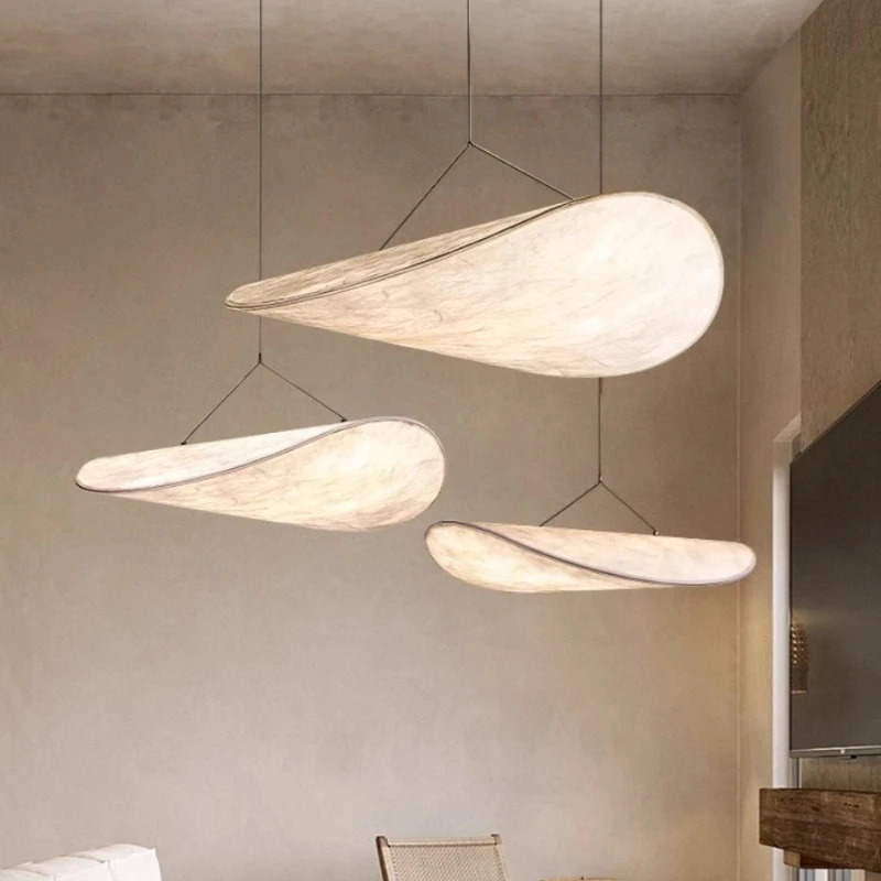 Oslo Ceiling Lamp – Silk Pendant Light with Remote Control – Image 4