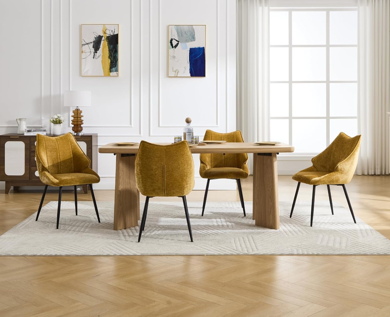 Skanör Mustard Dining Chair – Image 2