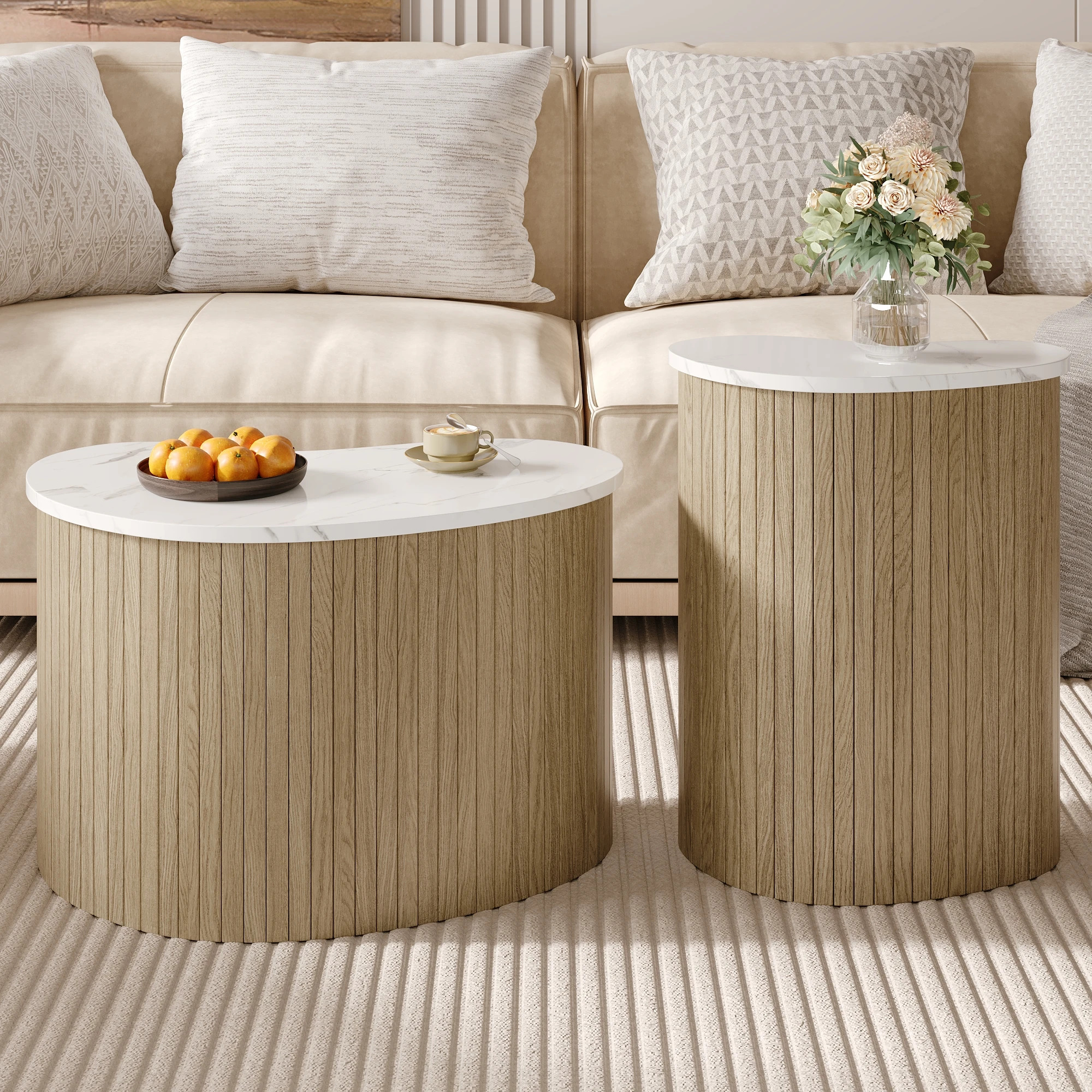 Sipora Coffee Table Set – Scandinavian Design – Image 2