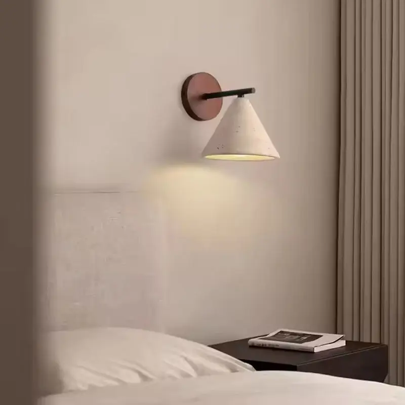 Leksvik – Vintage Travertine Wall Lamp – Image 3