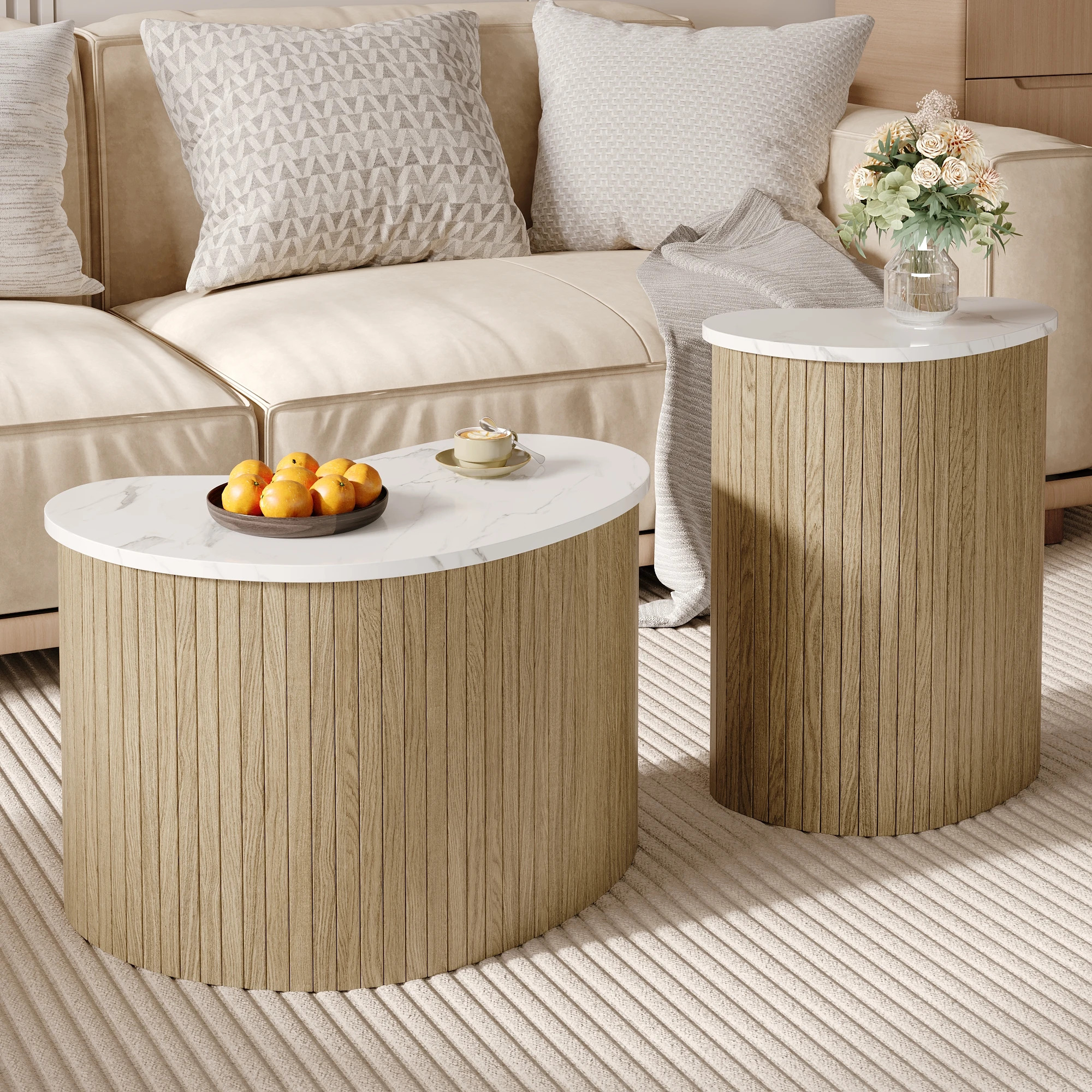 Sipora Coffee Table Set – Scandinavian Design – Image 4