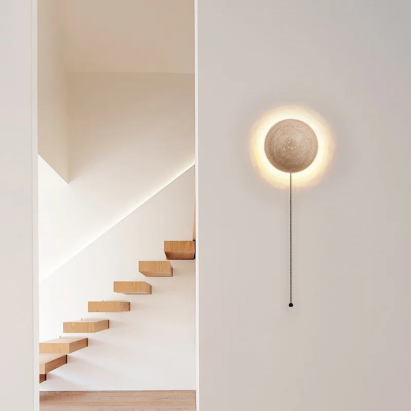 Gjøvik – Nordic Natural Travertine Wall Light – Image 2