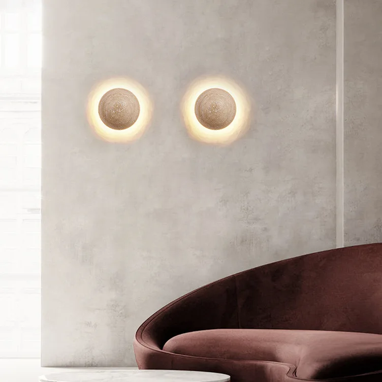 Gjøvik – Nordic Natural Travertine Wall Light – Image 3