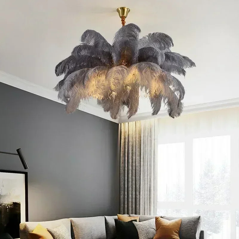 Uppsala Ceiling Lamp – Feather Pendant Light – Image 3