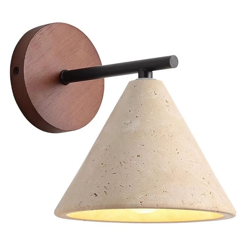 Leksvik – Vintage Travertine Wall Lamp – Image 6