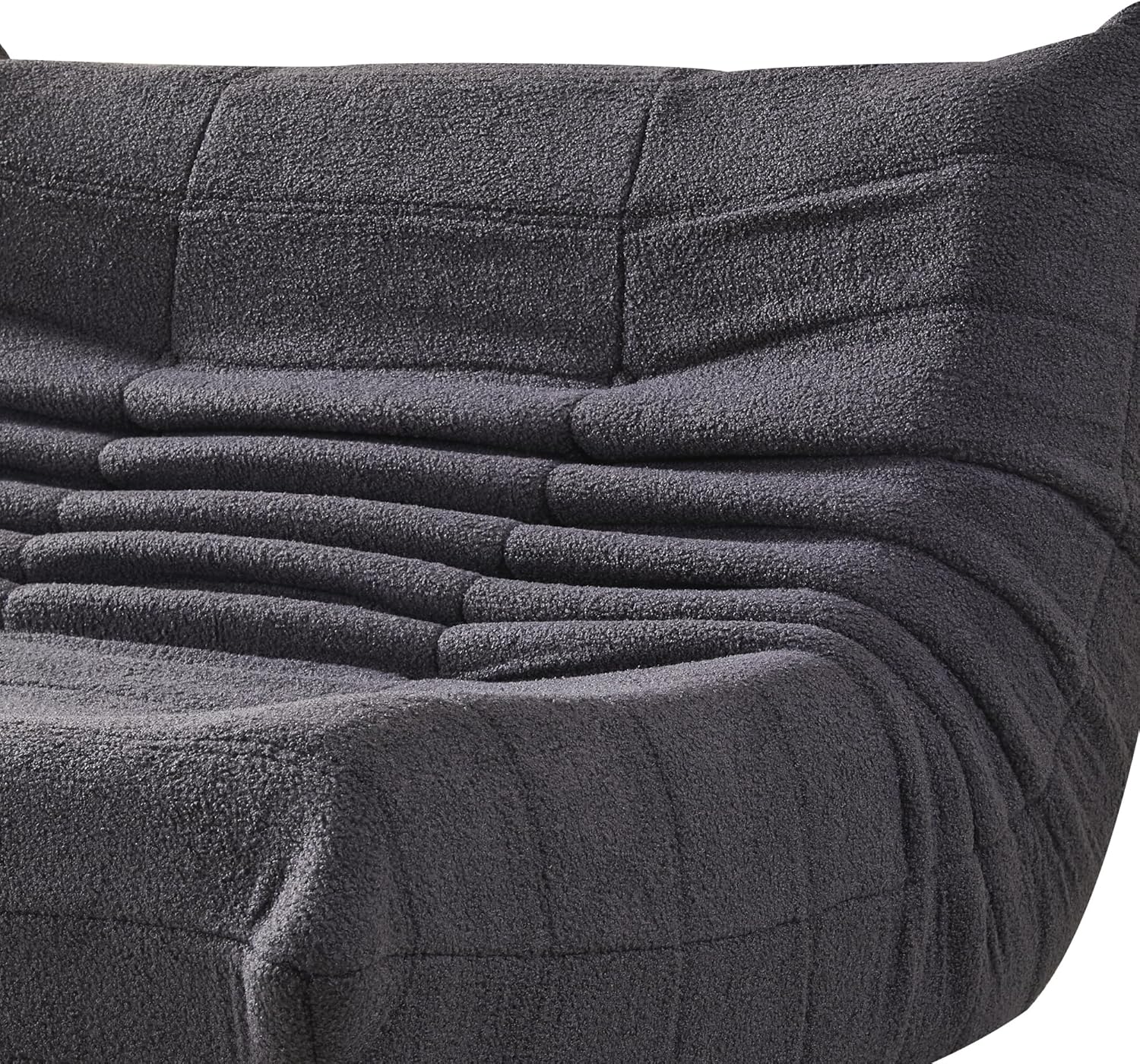 Stavanger 2-Seater Sofa – Grey Bouclé, Scandinavian Comfort – Image 4